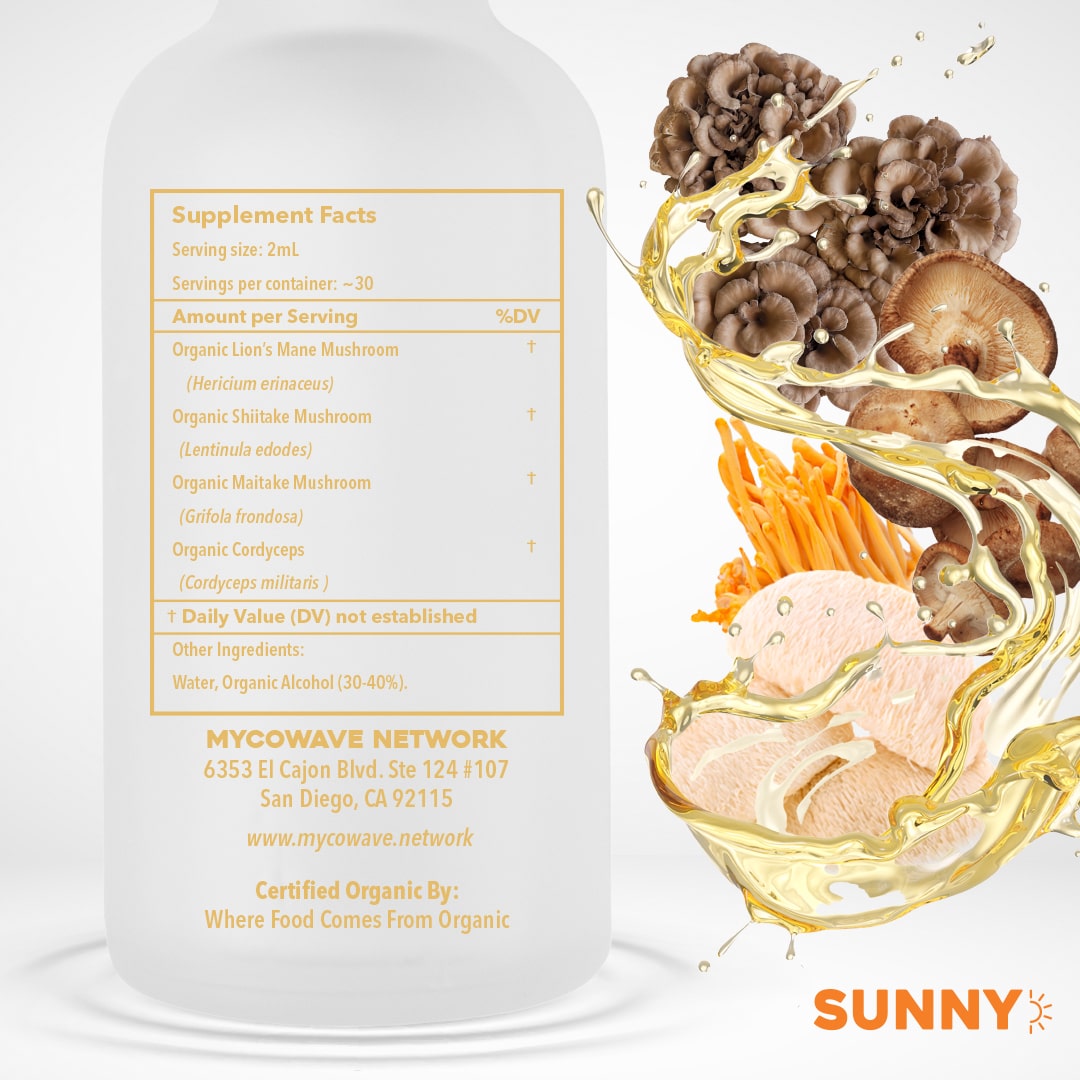 SUNNY AM 4-in-1 Mushroom Supplement