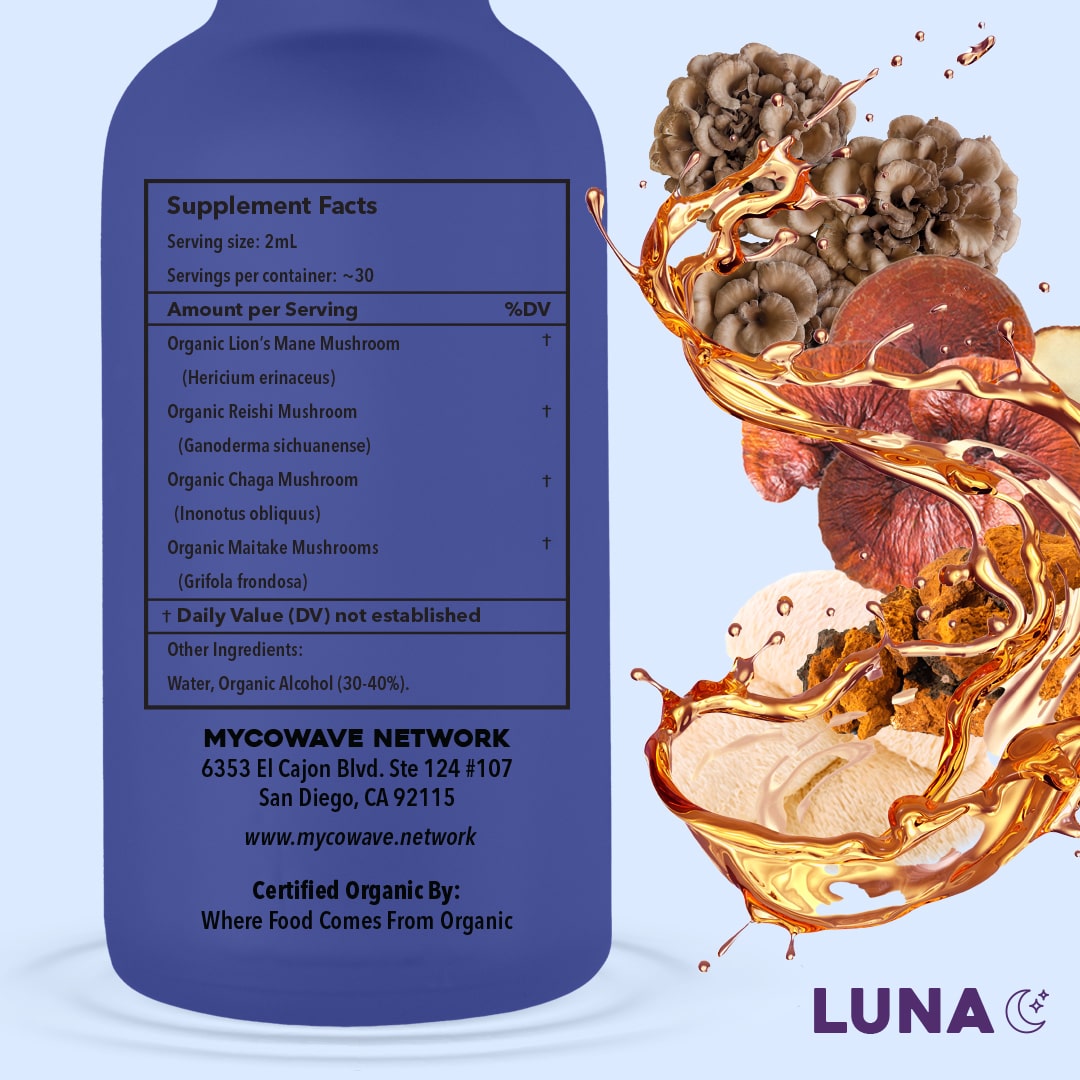 LUNA PM 4-in-1 Mushroom Supplement