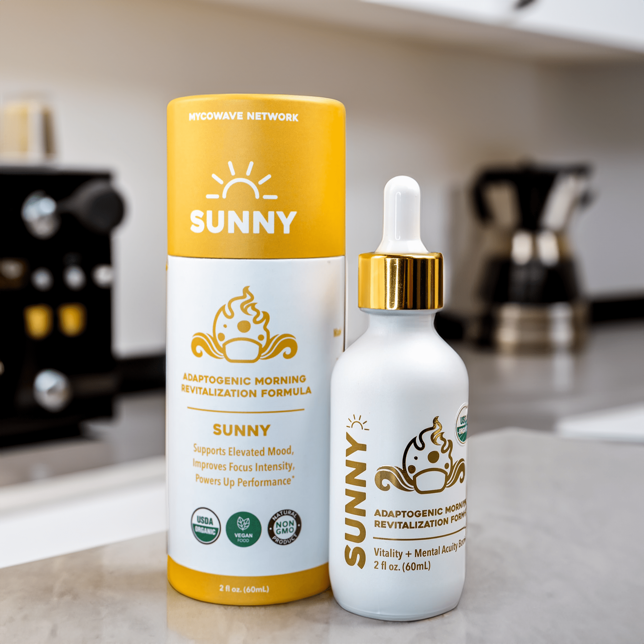 SUNNY AM 4-in-1 Mushroom Supplement